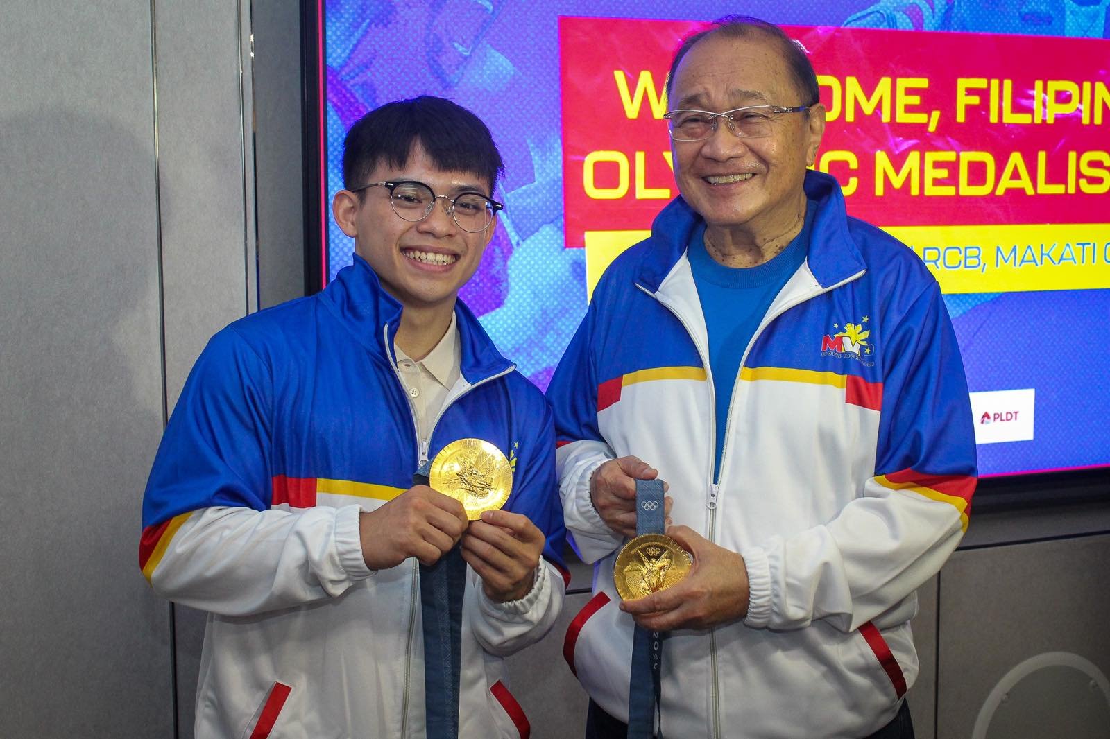 MVP nagbigay ng P10M kay Carlos Yulo, 
tig-P2M kay Aira Villegas, Nesthy Petecio